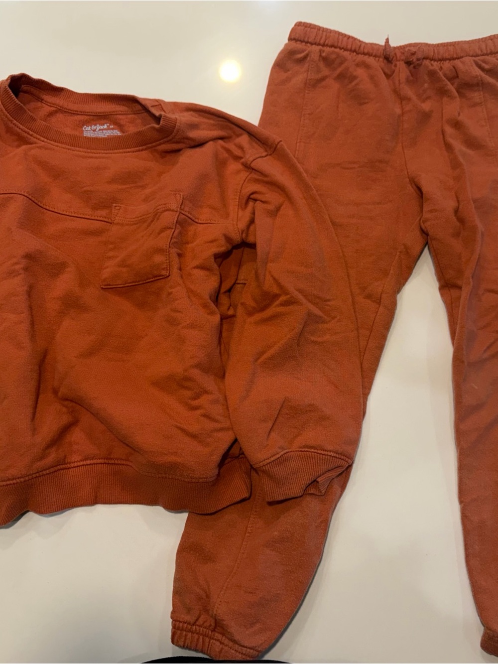 Cat & Jack Rust-Red Cozy Sweatshirt Top size 5T